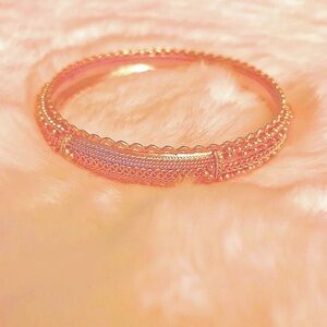 22 Carat Gold Plated Engraved Bangle